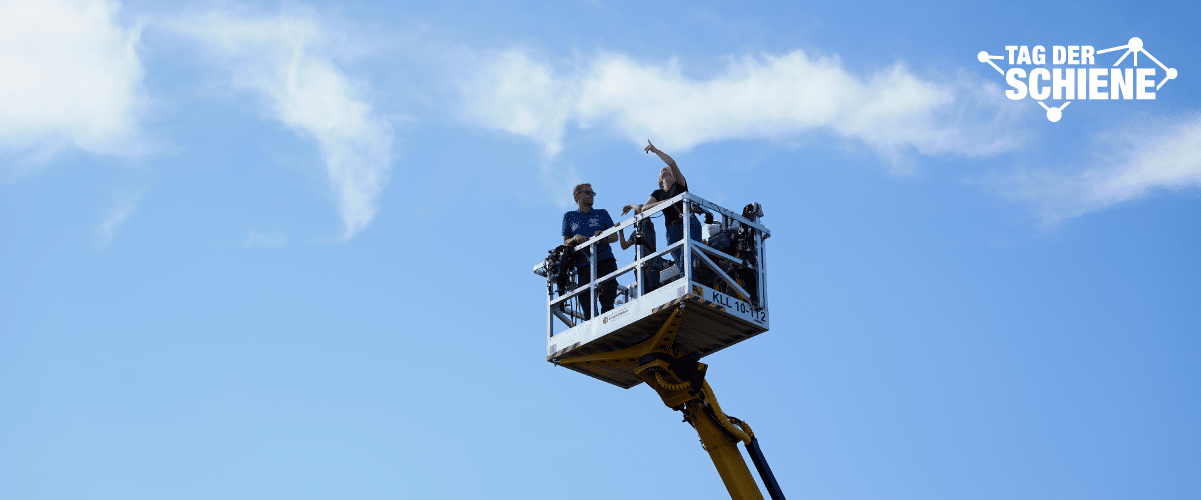 Hoch hinaus beim Tag der Schiene in Pasewalk